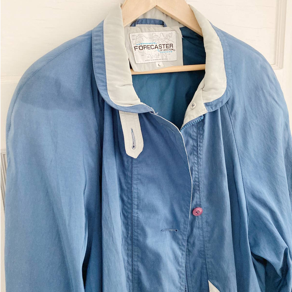 Vintage Forecaster of Boston Blue Longline Windbreaker Lightweight Jacket - Picture 4 of 13